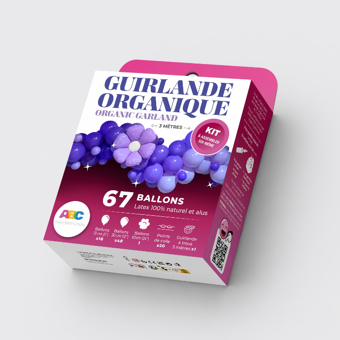 [GA1114] Kit Guirlande Organique Parme - ABC