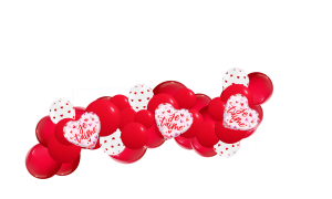 [KITGUIRLANDE2] Kit Guirlande Organique St Valentin - Love - ABC
