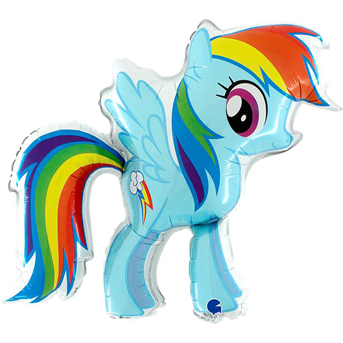 [GL162-P] Ballons Aluminium My Little Pony Rainbow Dash - Grabo