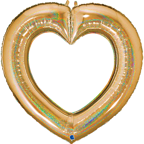 [GG75762GHG-P] Linky Heart Glitter Or - Grabo