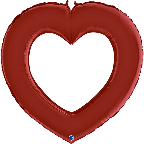 Linky Heart Satin Rouge Rubis - Grabo