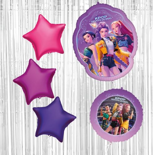 Bouquet Ballons Aluminium K-Pop Demon Hunters - Procos