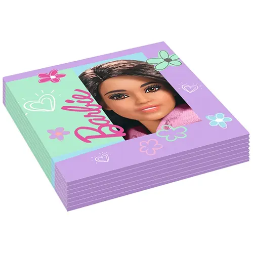 [9915483] Lot De 16 Serviettes Barbie - Reithmuller