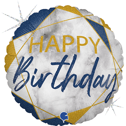 Marble Mate Happy Birthday Blue - Grabo