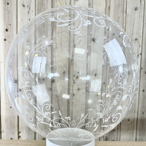 Bubble T-Balloons 400Mm Print-Filigree Heart - Takarakosan