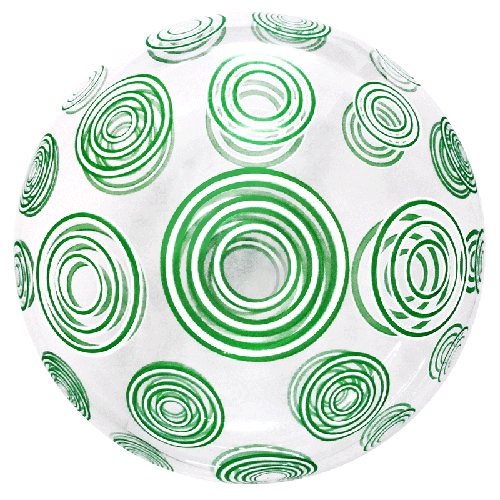 [BBQ010-19] Printed Bubble Vert Swirls