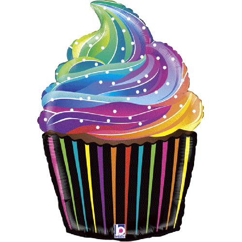 [G35856-P] Rainbow Cupcake - Grabo