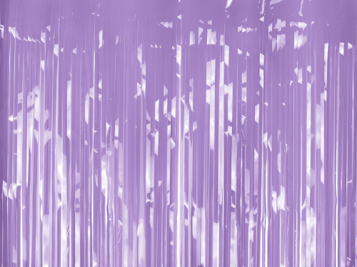 [CRT3P-014J] Rideau à Frange Pastel Violet - Party Deco