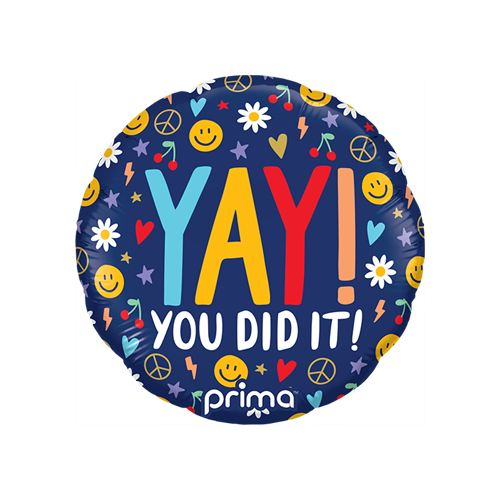 Rond Air-Filled Yay You Did It Groovy Icons - Prima