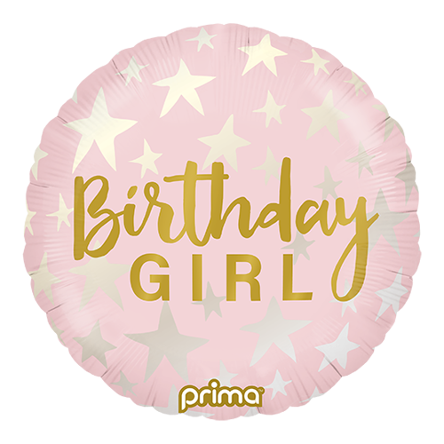 Alu Rond Birthday Girl Stars - Prima