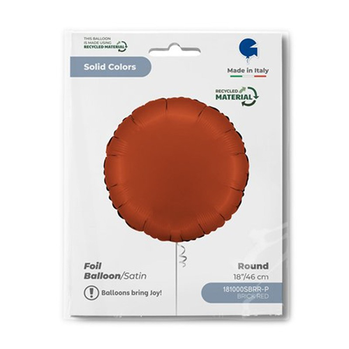 [G181000SBRR-P] Rond Rouge Brique Satin - Grabo