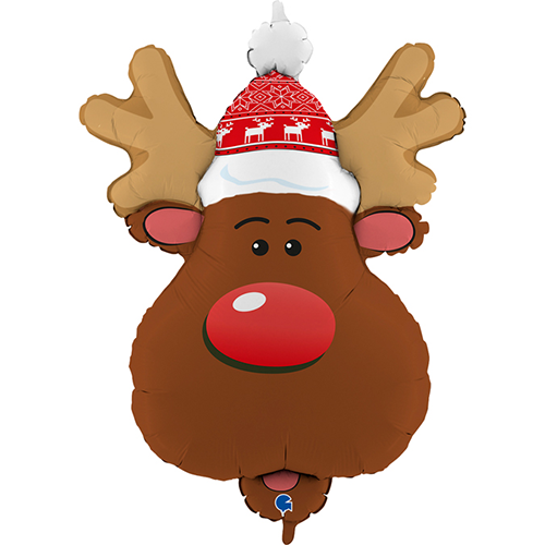 Smiley Reindeer Head - Grabo