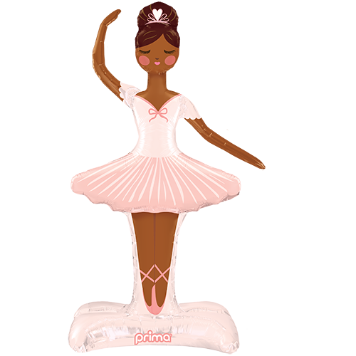 [PF-0049-49] Standing Ballerina Shape - Dark Skin - Prima