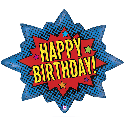 Superhero Birthday Burst - Grabo
