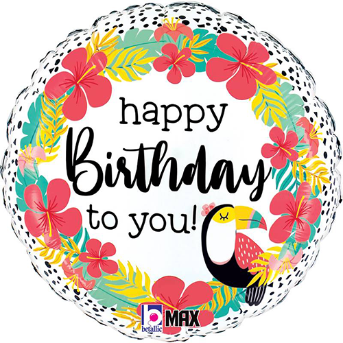 [G26201P-P] Tropical Toucan Birthday - Grabo