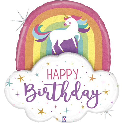 [G35970GH-P] Unicorn Rainbow Birthday - Grabo