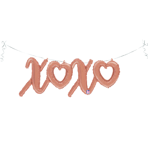[G25155-P] Xoxo Script Rose Gold - Grabo