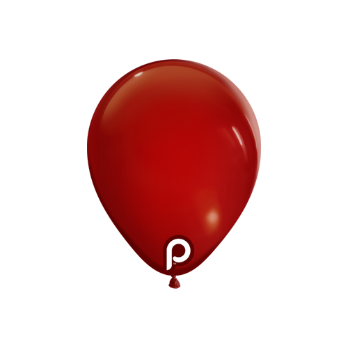 [PL-GARN-5] Ballons Garnet - Prima (5" (13 cm), 100 pièces)
