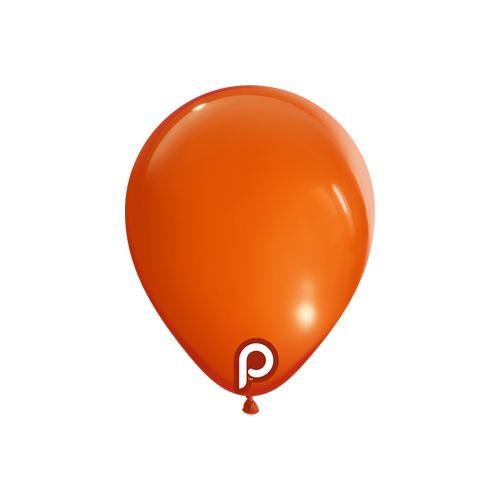 [PL-ORNG-5] Ballons Orange - Prima (5" (13 cm), 100 pièces)