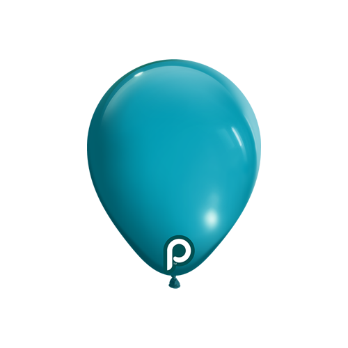 [PL-TURQ-5] Ballons Turquoise - Prima (5" (13 cm), 100)