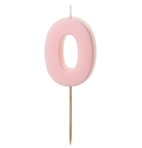[SCU10-0-081J] Bougie Rose numéro (0)