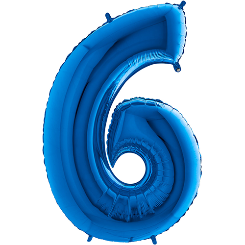 Ballons Aluminium Chiffres Bleu - Grabo