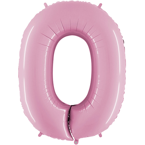 Ballons Aluminium Chiffres Pastel Rose - Grabo