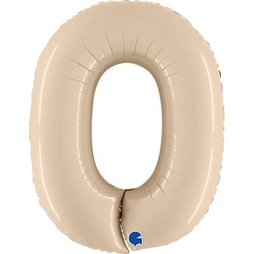 [G400000SCR-P] Ballons Aluminium Chiffres Satin Cream - Grabo (0)