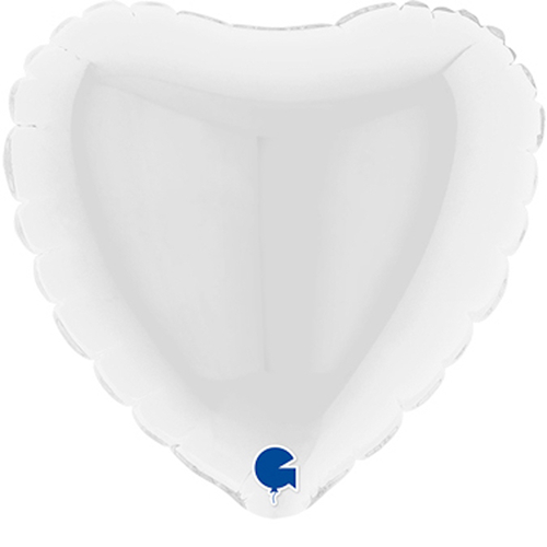 Ballons Aluminium Cœurs Blanc - Grabo
