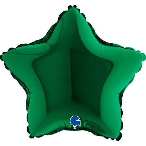 Ballons Aluminium Étoiles Vert Foncé - Grabo