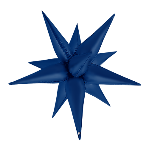 Navy Blue Satin Starburst - Prima