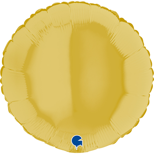Ballons Aluminium Ronds Pastel Jaune - Grabo
