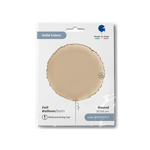 Ballons Aluminium Ronds Satin Crème - Grabo