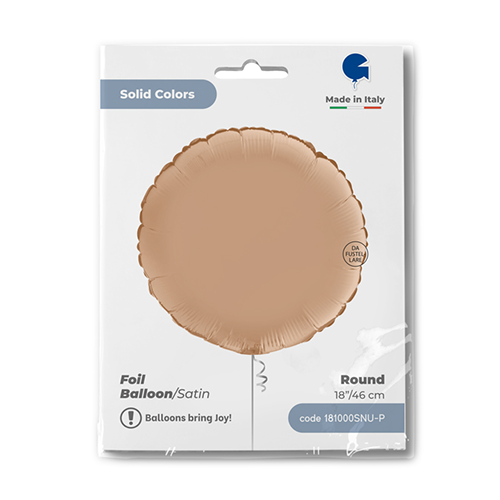 Ballons Aluminium Ronds Satin Nude - Grabo