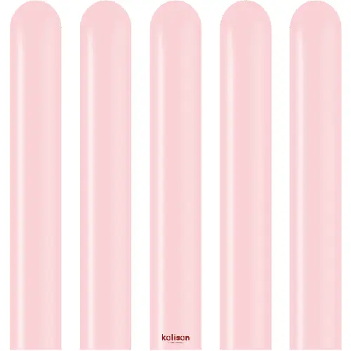Ballons À Modeler Macaron Pink - Kalisan
