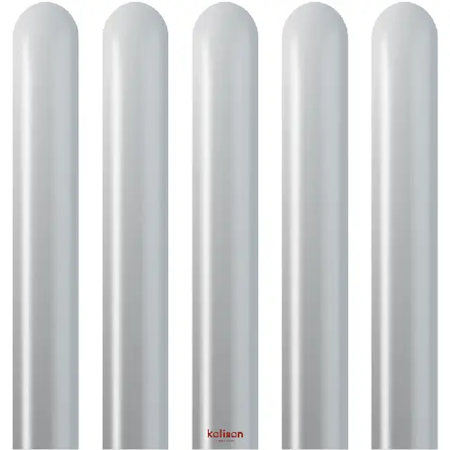 [10250022] Ballons À Modeler Mirror Silver - Kalisan