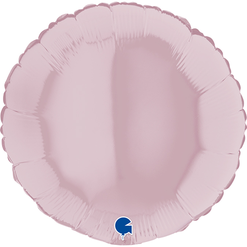 Ballons Aluminium Ronds Pastel Rose - Grabo