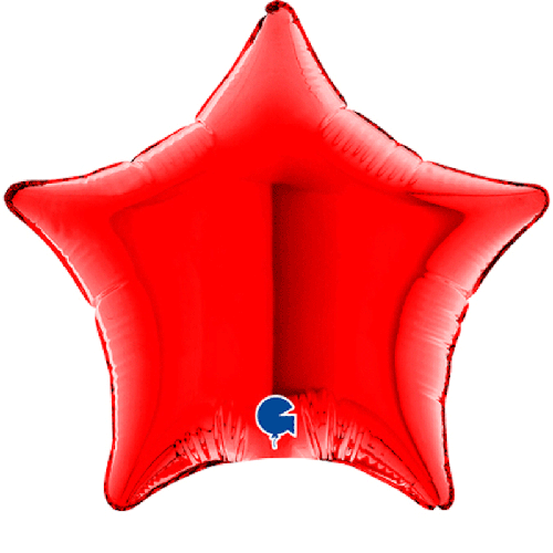 Ballons Aluminium Étoiles Rouge - Grabo