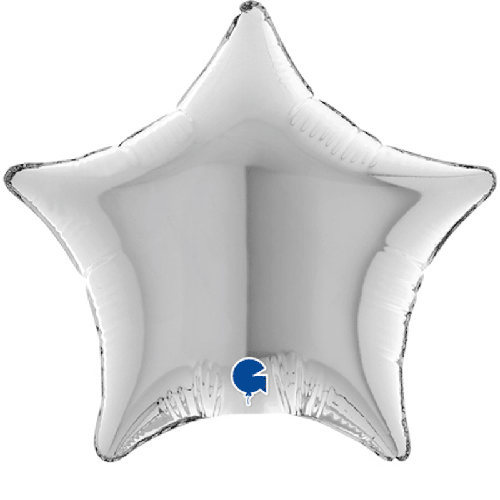 Ballons Aluminium Étoiles Argent - Grabo