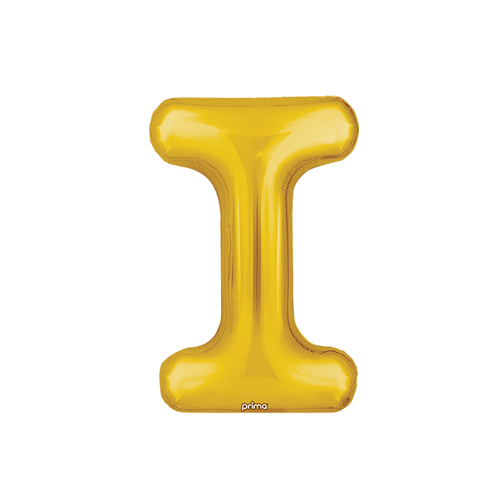 [PF-GLDI-16] Poche de 2 Alu 16" lettre I Gold - Prima