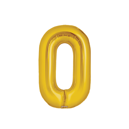 [PF-GLDO-16] Poche de 2 Alu 16" lettre O Gold - Prima