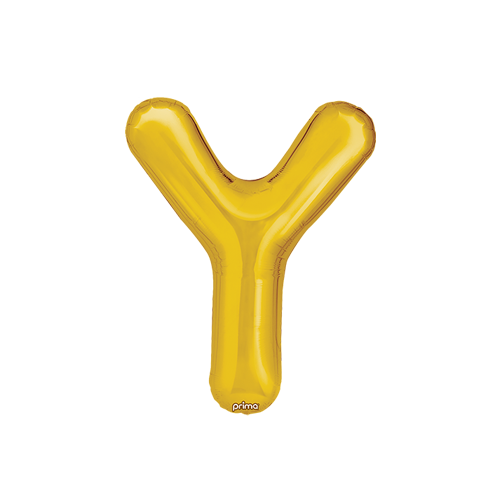 [PF-GLDY-16] Poche de 2 Alu 16" lettre Y Gold - Prima
