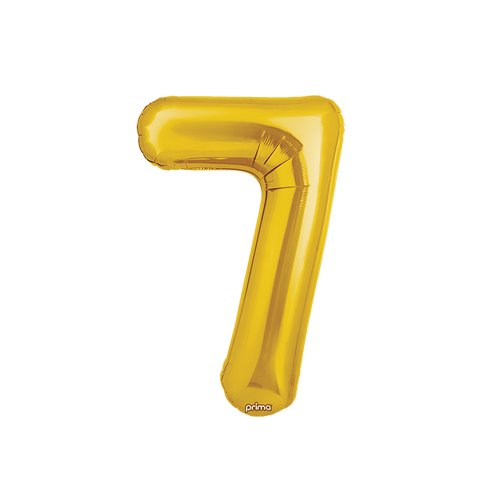 [PF-GLD7-16] Poche de 2 Alu 16" Chiffre 7 Gold - Prima