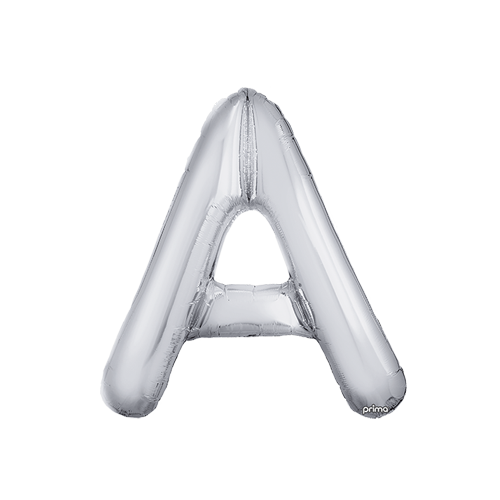 [PF-SLVA-16] Poche de 2 Alu 16" lettre A Silver - Prima