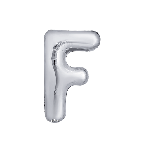 [PF-SLVF-16] Poche de 2 Alu 16" lettre F Silver - Prima