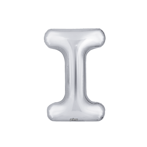[PF-SLVI-16] Poche de 2 Alu 16" lettre I Silver - Prima