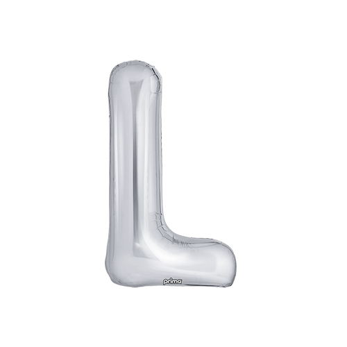 [PF-SLVL-16] Poche de 2 Alu 16" lettre L Silver - Prima