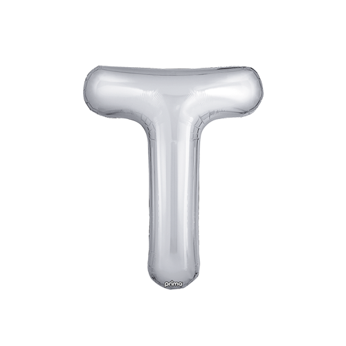 [PF-SLVT-16] Poche de 2 Alu 16" lettre T Silver - Prima