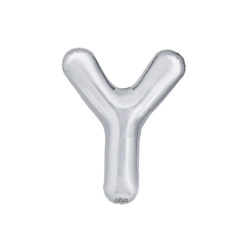 [PF-SLVY-16] Poche de 2 Alu 16" lettre Y Silver - Prima