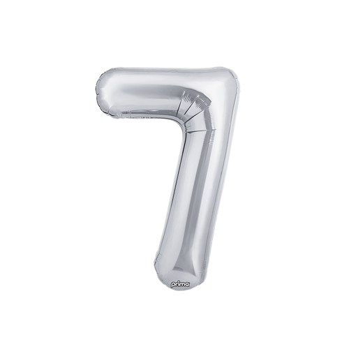 [PF-SLV7-16] Poche de 2 Alu 16" Chiffre 7 Silver - Prima